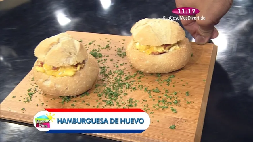 Receta - Hamburguesa de huevo