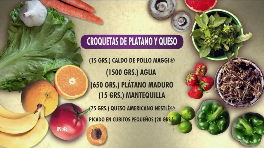 Deliciosas croquetas de plátano con queso