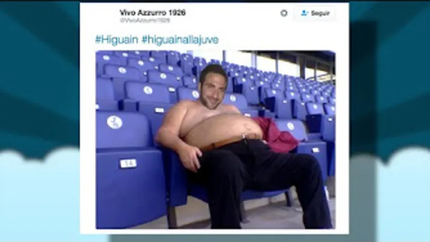 Higuaín debuta con sobrepeso y los memes le dieron la bienvenida