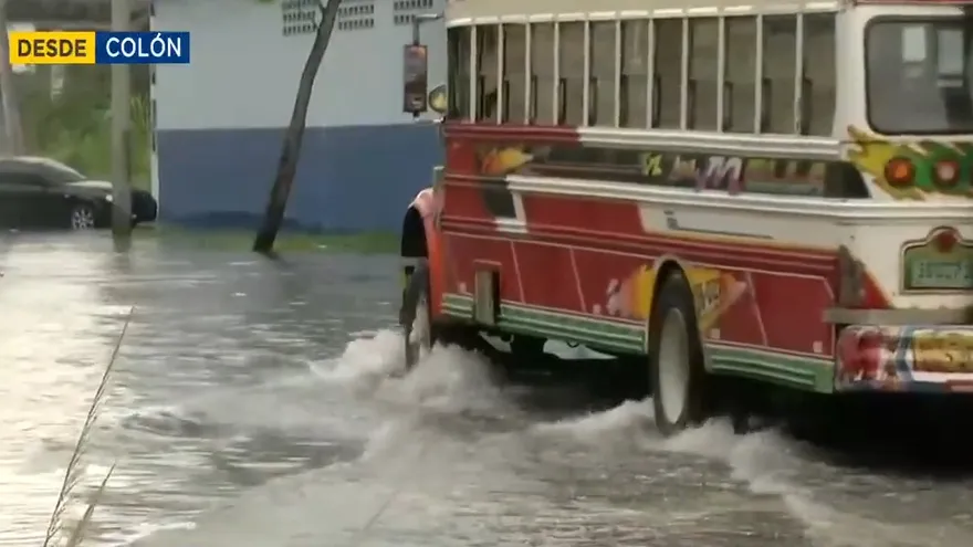 Calles inundadas en Colón