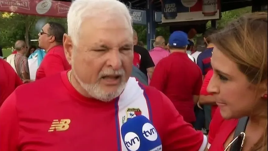 Expresidente Martinelli en partido entre Panamá vs. Argentina