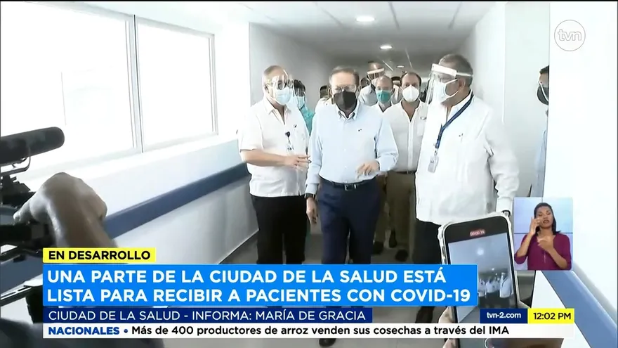 Presidente inaugura Hospital COVID-19 en Ciudad de la Salud