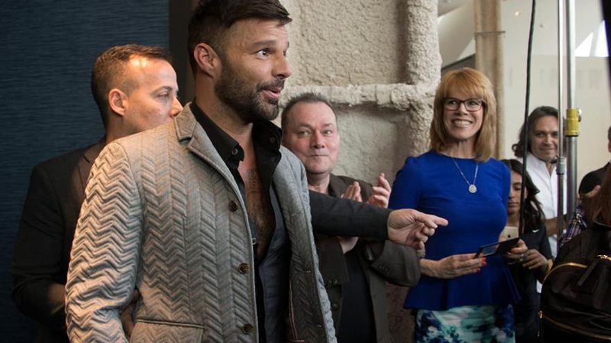 El cantante puertorriqueño Ricky Martin.