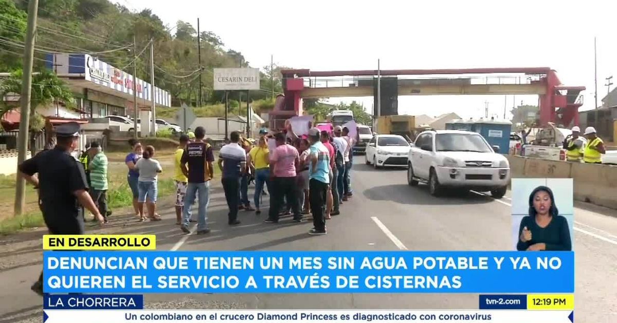 Nuevas protestas en una comunidad en La Chorrera por más de un mes sin ...