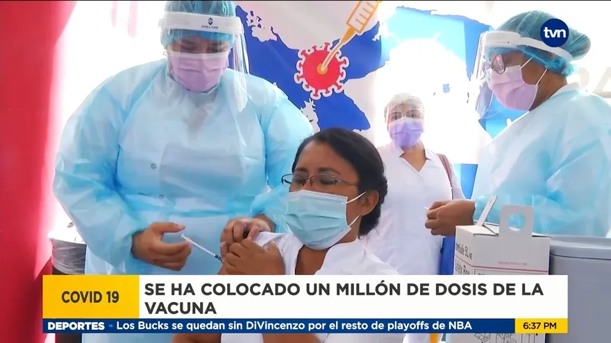 Panamá con más de un millón de dosis aplicadas