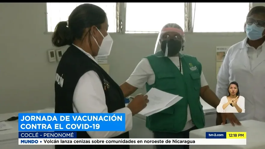 Continúa la jornada de vacunación contra la Covid en Coclé