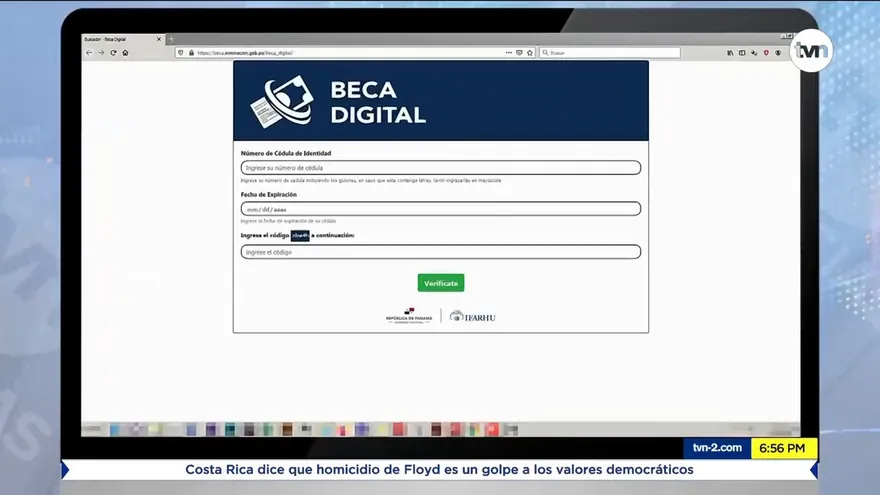 Web para verificar cobro de Beca Universal
