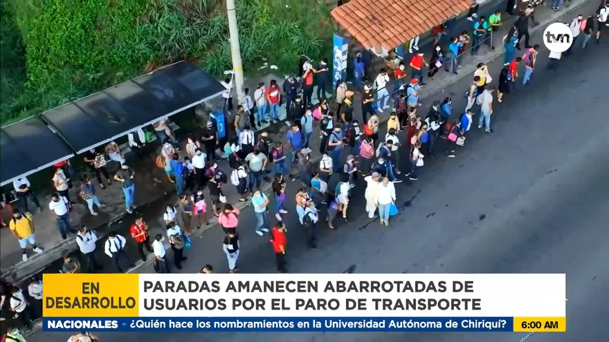 Paro de transporte afecta a miles de usuarios en Panamá Oeste