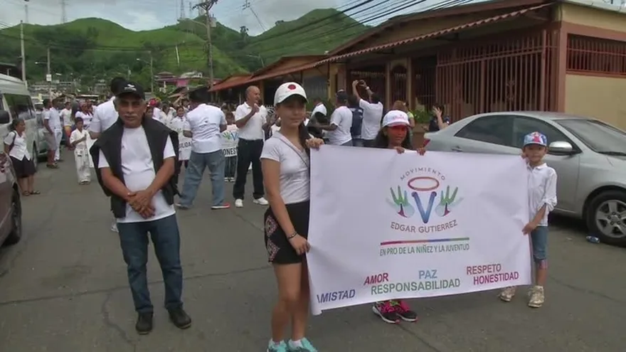 Marcha por la paz en Los Andes