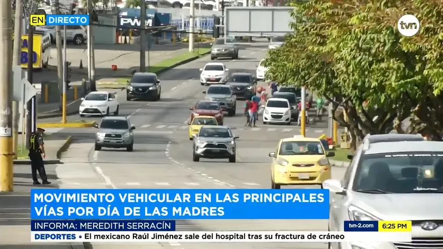 Poco tráfico en las calles en el Día de las Madres