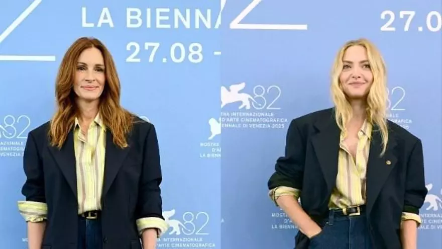 Julia Roberts y Amanda Seyfried comparten el mismo 'outfit' en el Festival de Venecia