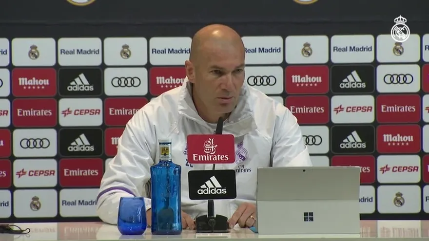 Zidane analizó ante los medios el partido de Copa frente al Sevilla