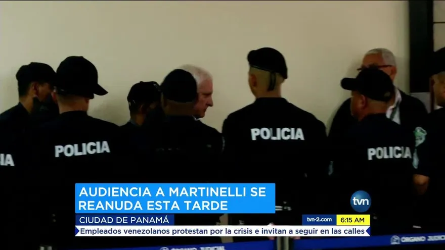 Audiencia de Martinelli se reanuda este miércoles