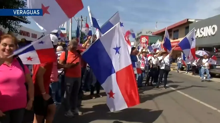 Concentraciones y caravanas en Veraguas, Chiriquí y Panamá Oeste
