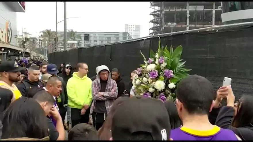 Homenaje a Kobe Bryant en Los Ángeles