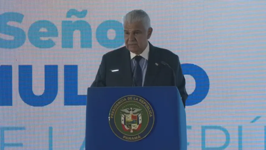 El presidente de Panamá, José Raúl Mulino.