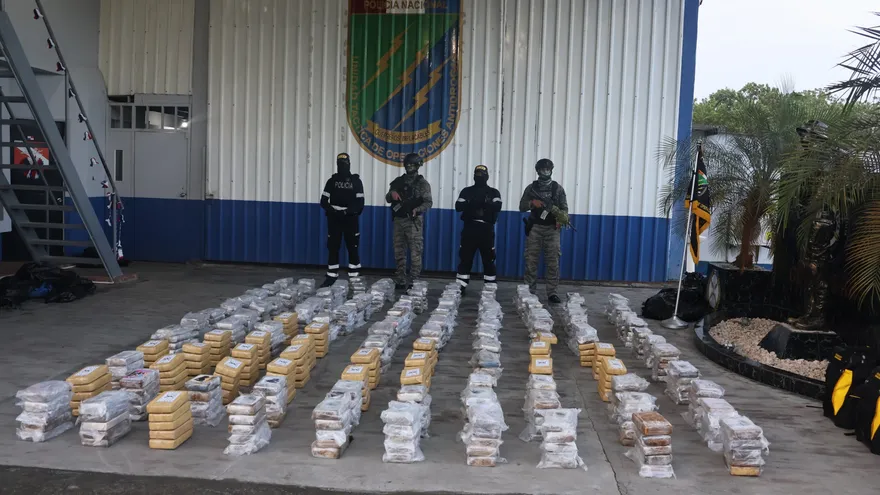 La droga decomisada que iba a oculta en un contenedor con destino a Bélgica