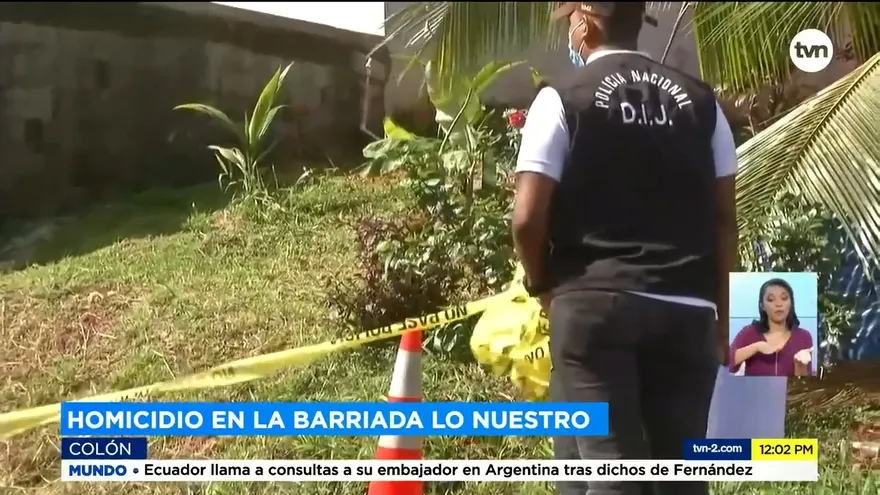 Investigan un nuevo homicidio en Colón