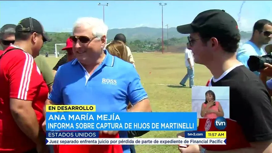 Hijos de Martinelli no están en lista de audiencia en EEUU