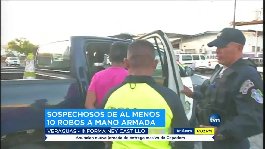 Detienen a sospechosos de robos en Veraguas