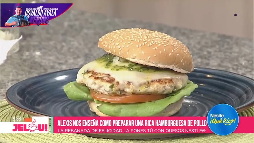 Receta: Hamburguesa de pollo caprese (Final)