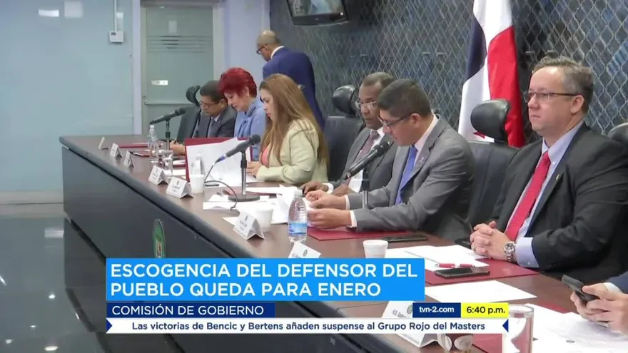 Designación de Defensor del Pueblo se discutirá en enero 2020