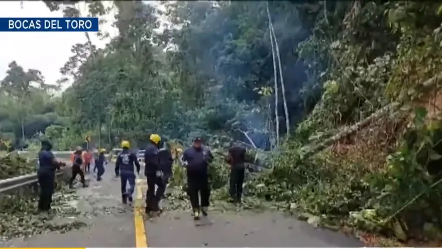 Se reportan deslizamientos de tierras en Bocas del Toro