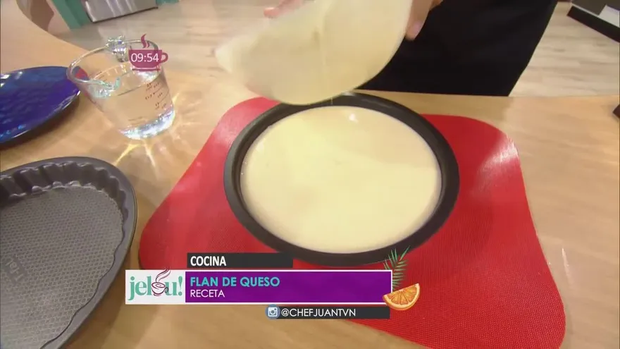Delicioso flan de queso