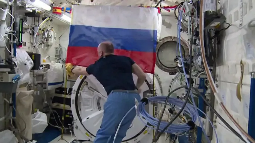 La fiebre mundialista llegó al espacio