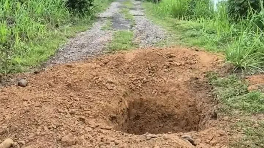 Preocupación por excavaciones nocturnas bajo el puente sobre el Río Grande