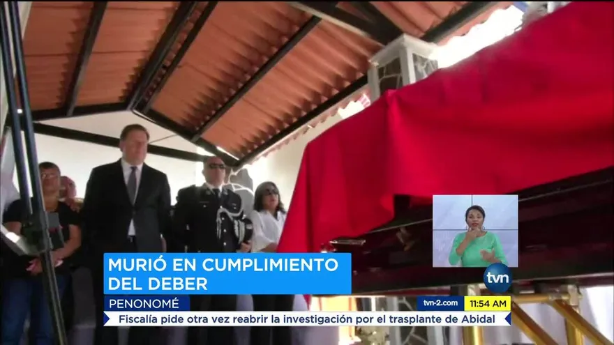 Realizan sepelio de sargento asesinado en Penonomé