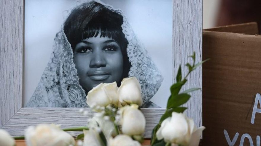 Una imagen de Aretha Franklin en su juventud