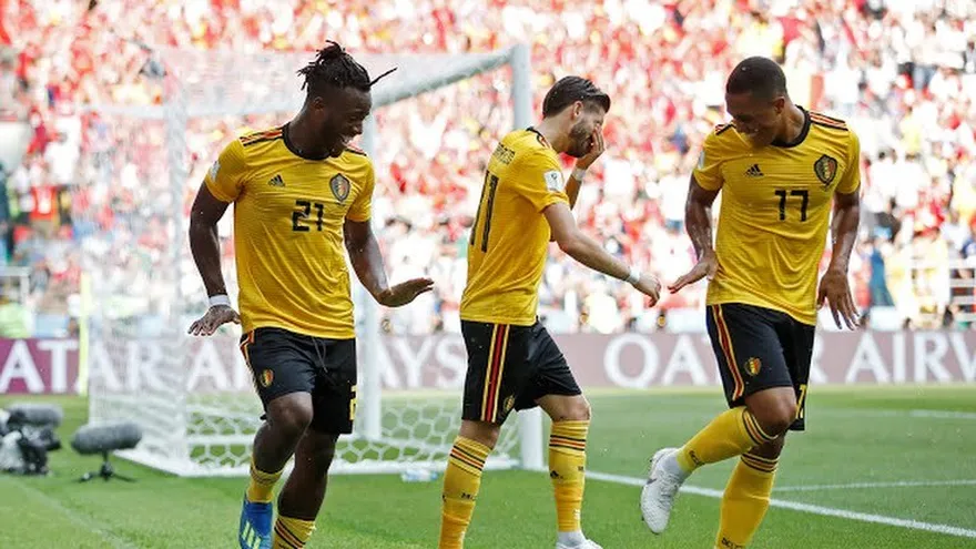 Gol de Michy Batshuayi. Bélgica 5-1 Túnez