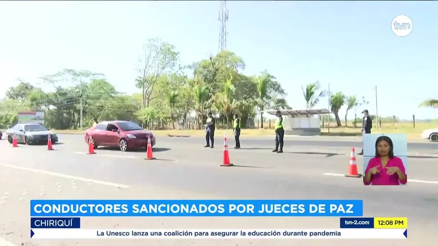 Varios conductores sancionados por incumplir toque de queda en Chiriquí