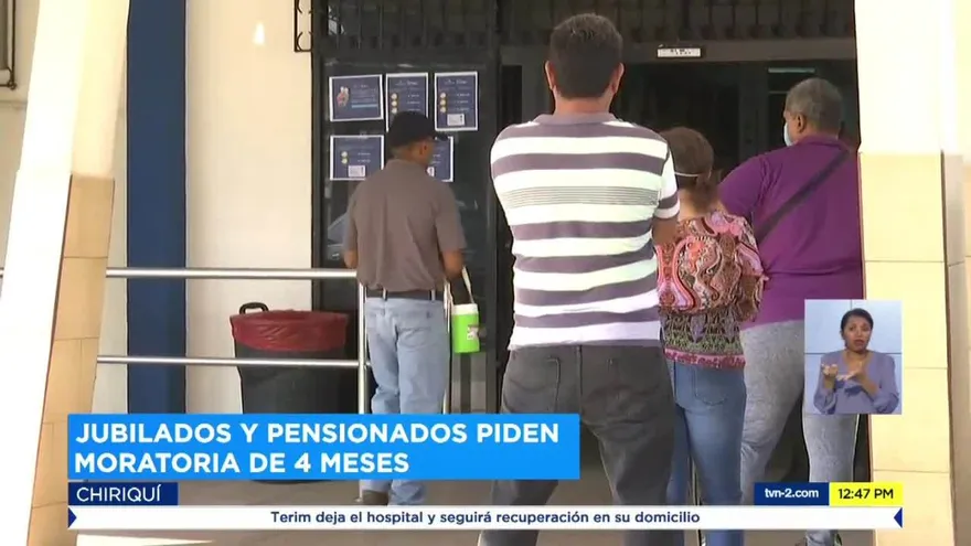 Jubilados en Chiriquí piden moratoria al Gobierno