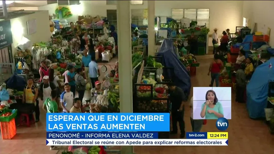 Mercado de Penonomé se prepara para fin de año