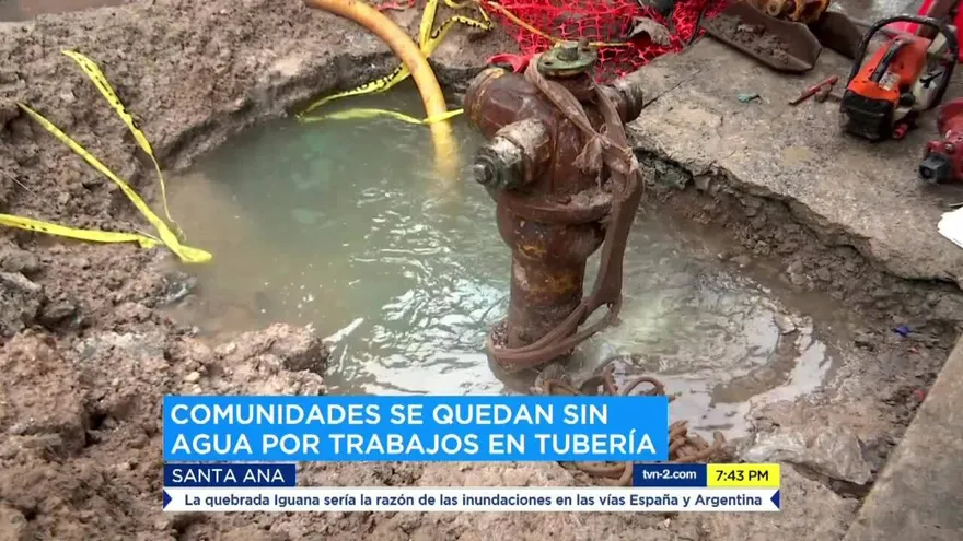 Comunidades y comercios de Santa Ana se quedan sin agua
