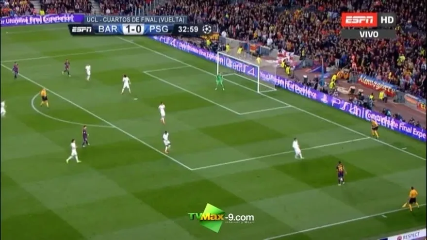 Segundo gol de Neymar Min. 33 / Barcelona 2-0 PSG