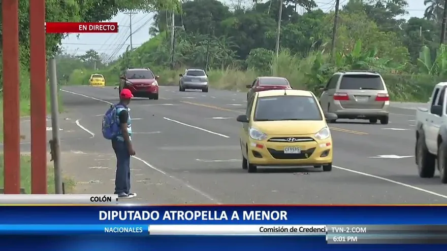 Diputado atropella menor de edad en Colón
