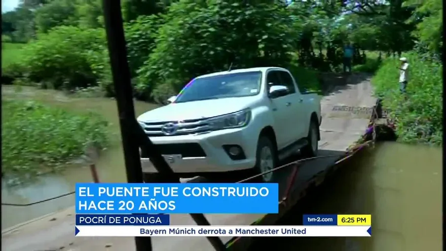 Residentes reclaman un nuevo puente sobre el río Pocrí
