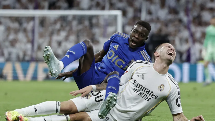 Acción del partido Real Madrid vs Real Oviedo