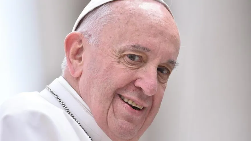 El Papa Francisco, ayer en la Plaza de San Pedro en el Vaticano.