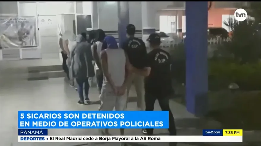 5 sicarios  son detenidos en medio de operativos policiales