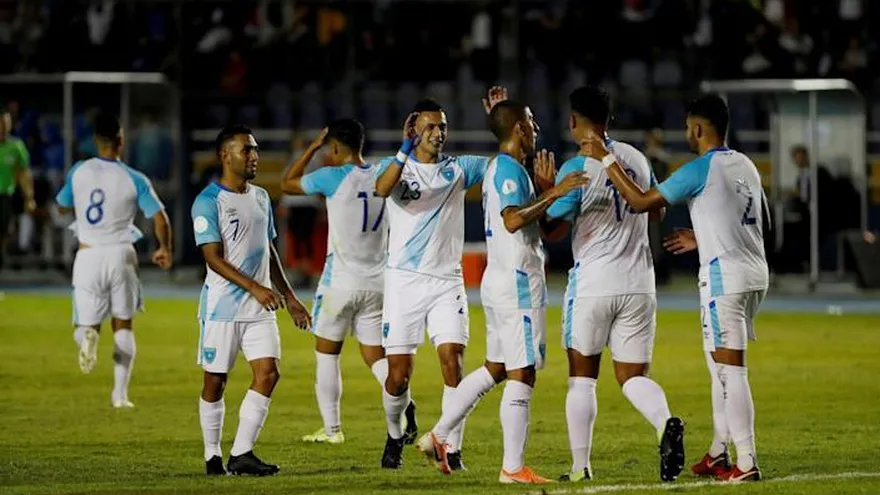 Jugadores de la selección de Guatemala