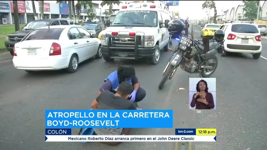 Atropellan a un agente de seguridad en Colón