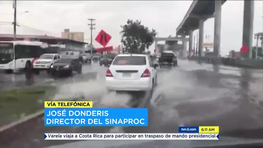 Donderis habla de las inundaciones en la capital
