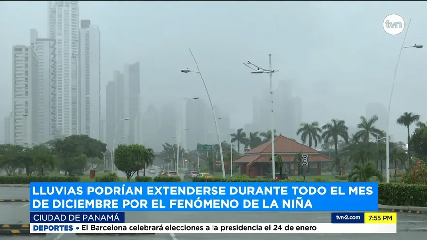 Lluvias podrían extenderse durante todo el mes de diciembre