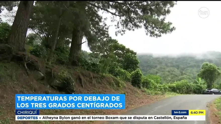 Comunidad en Chiriquí registra bajas temperaturas