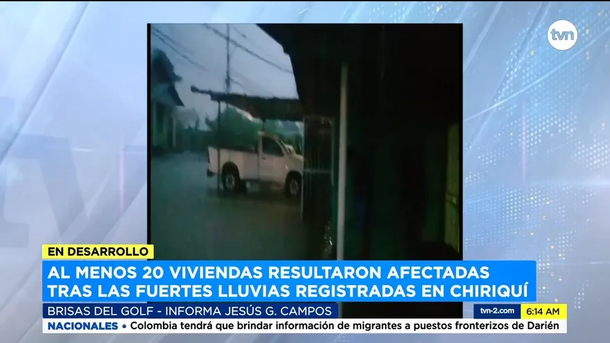 Inundaciones por lluvias en Chiriquí