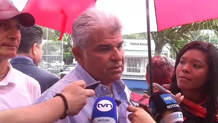 Declaraciones de José Raúl Mulino al llegar a la sede de la PN en Ancón